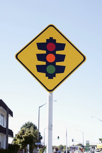 Australian Traffic Light Road Sign